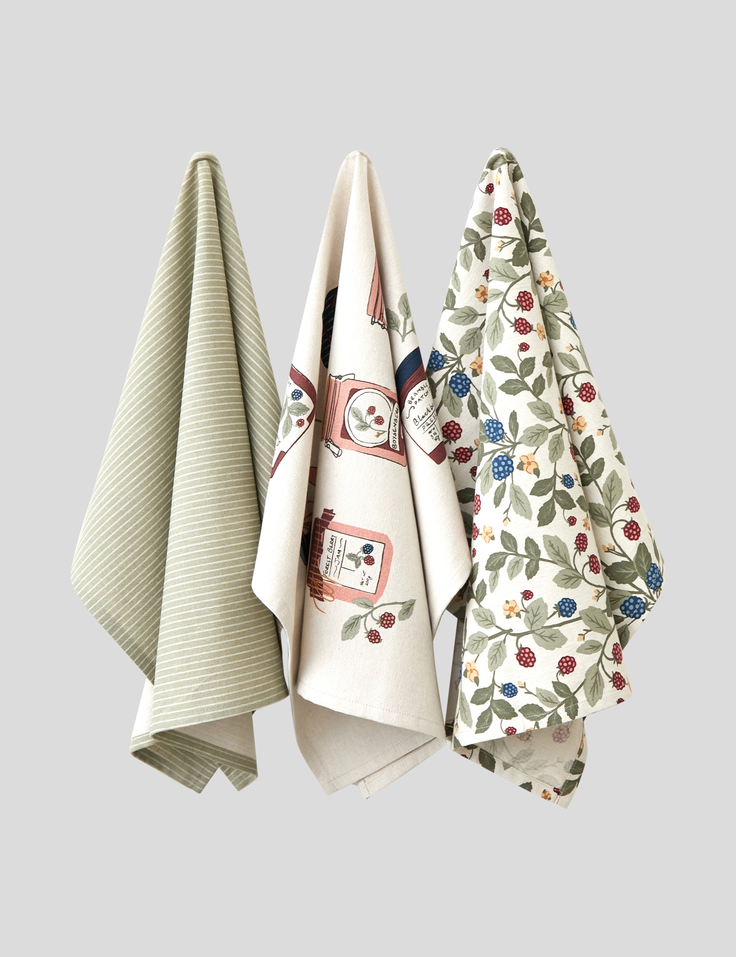 Wildberry Tea Towel Set of 3 | Multi-1