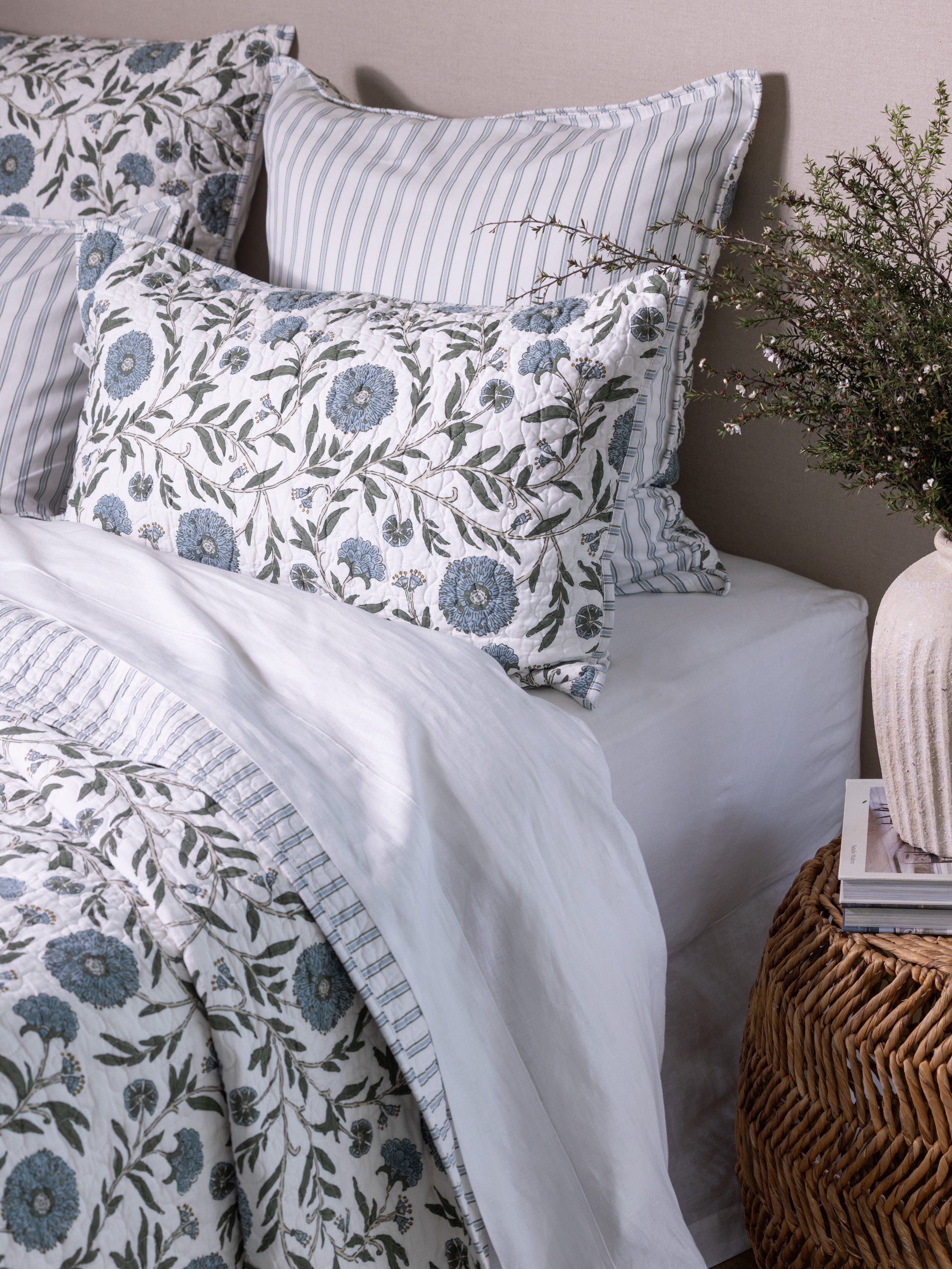 Willa European Pillowcase | Floral-2