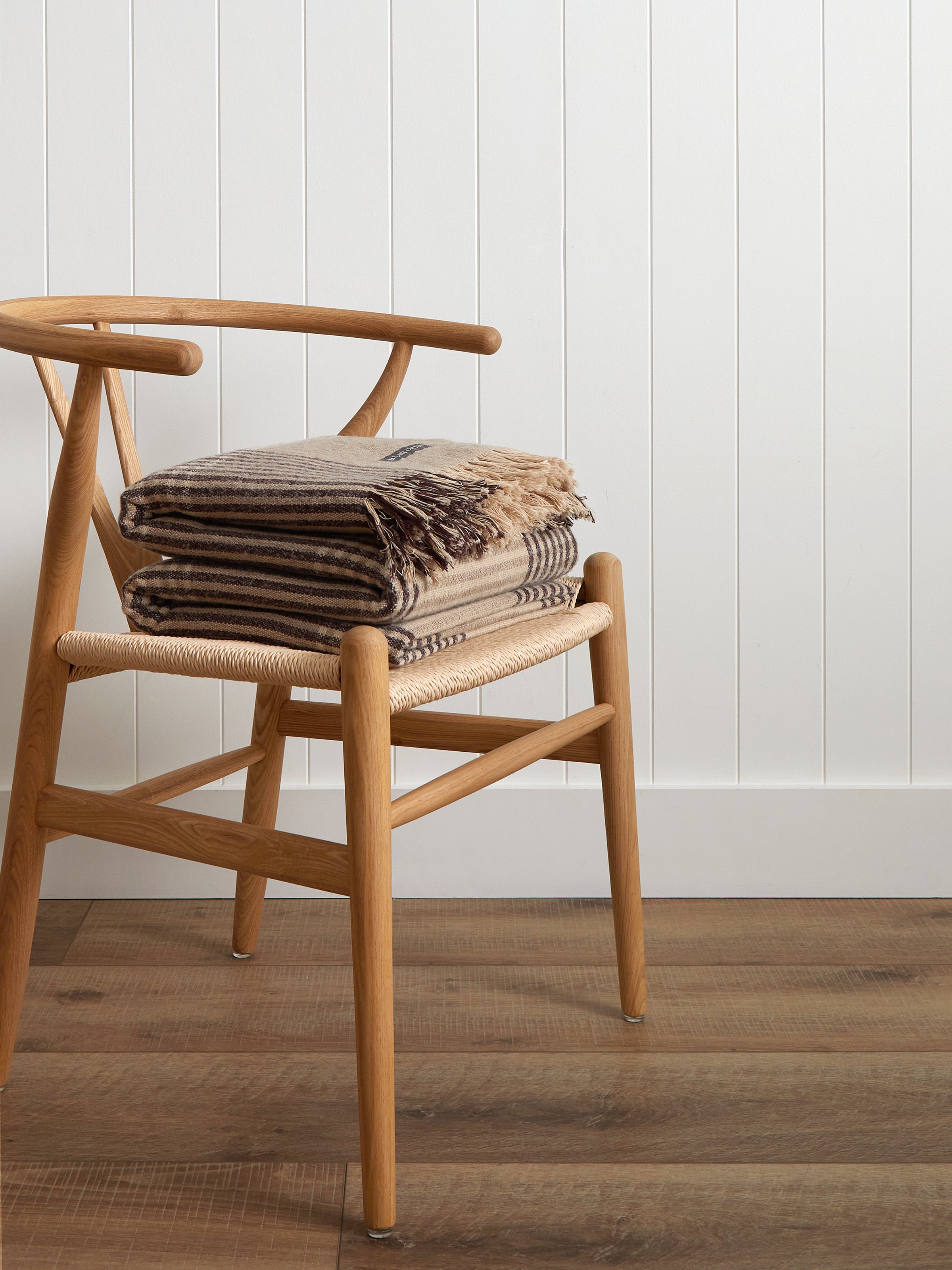 Winslow Woollen Blanket | Cocoa Natural-1