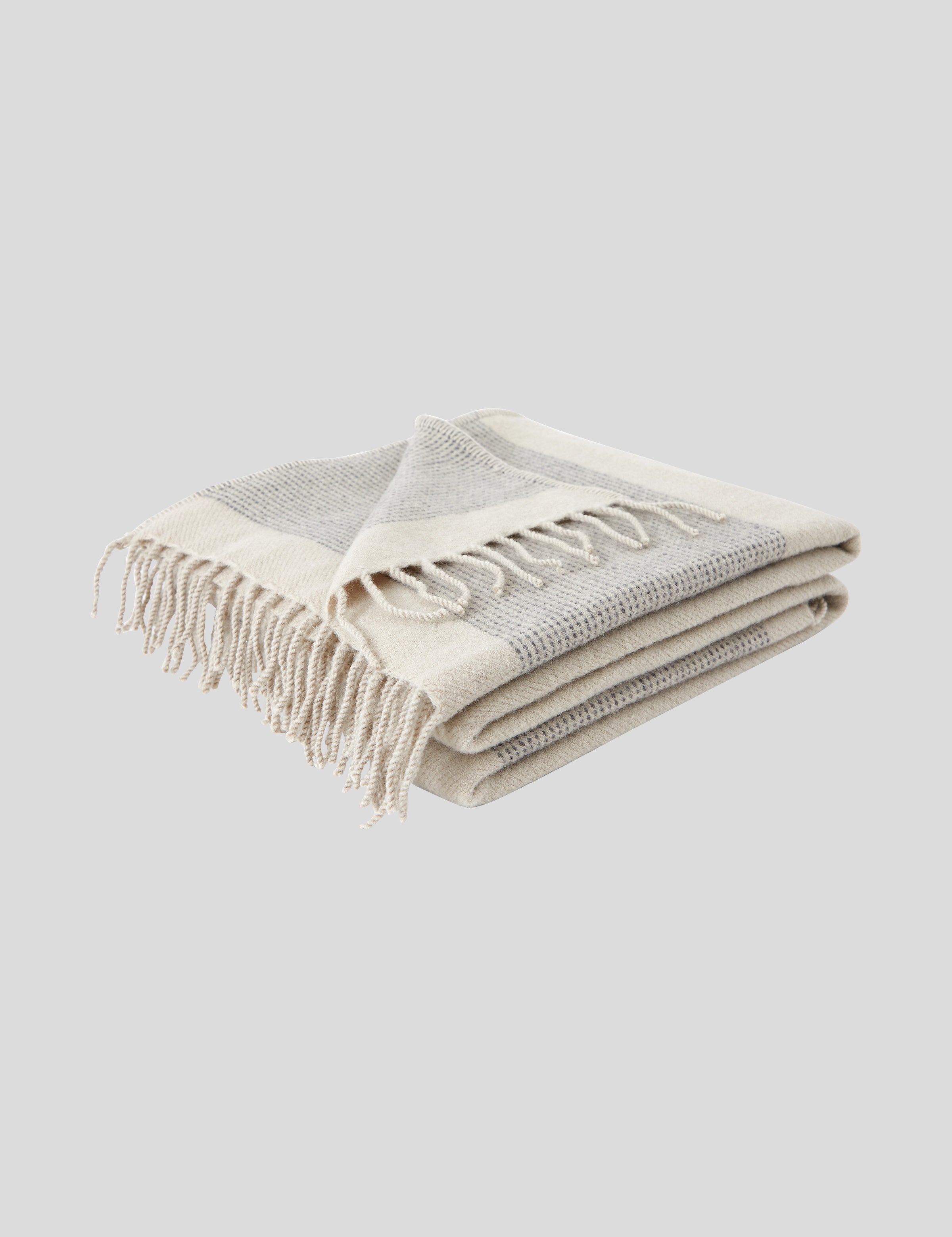 Winton Woollen Throw | Natural-1