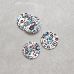 Zinnia Ceramic Coasters Set of 4 | Floral-1