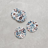 Zinnia Ceramic Coasters Set of 4 | Floral-1