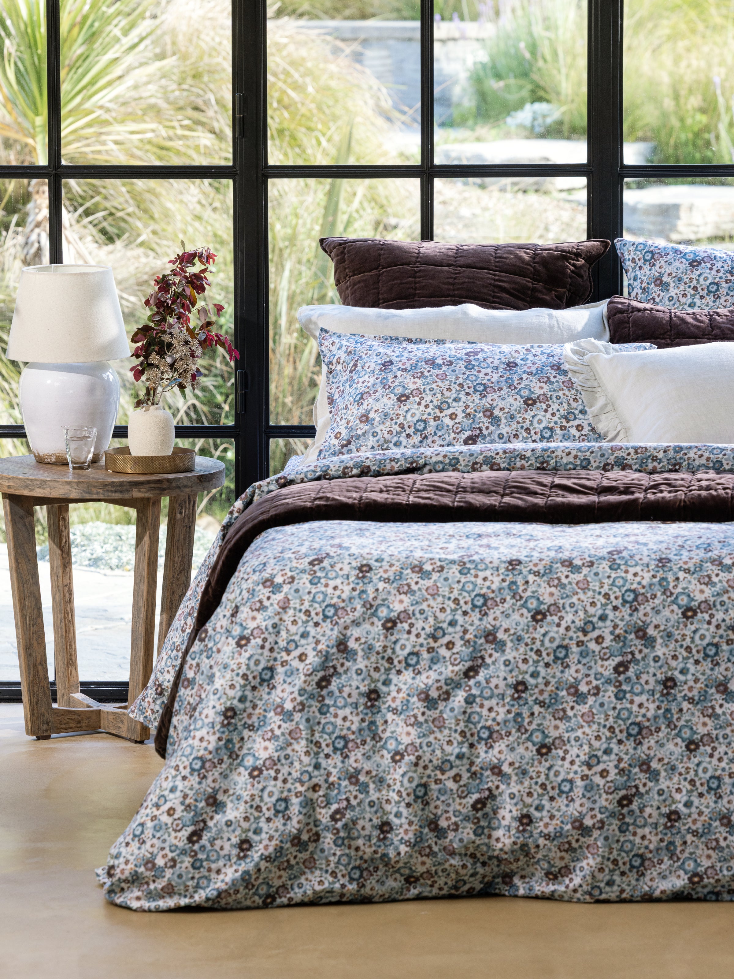 Zinnia Duvet Cover Set | Floral-5
