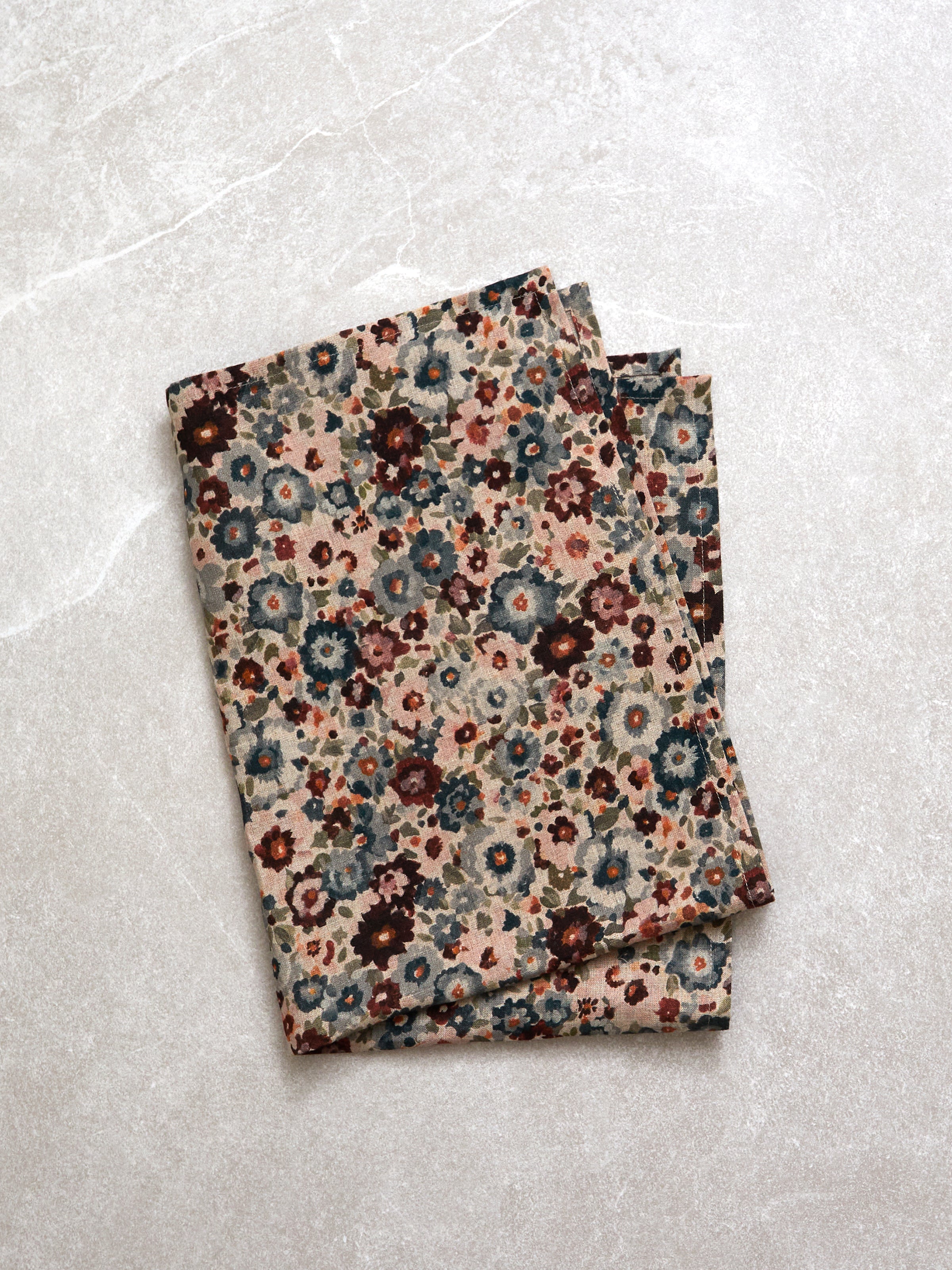 Zinnia Linen Tea Towel | Floral-1