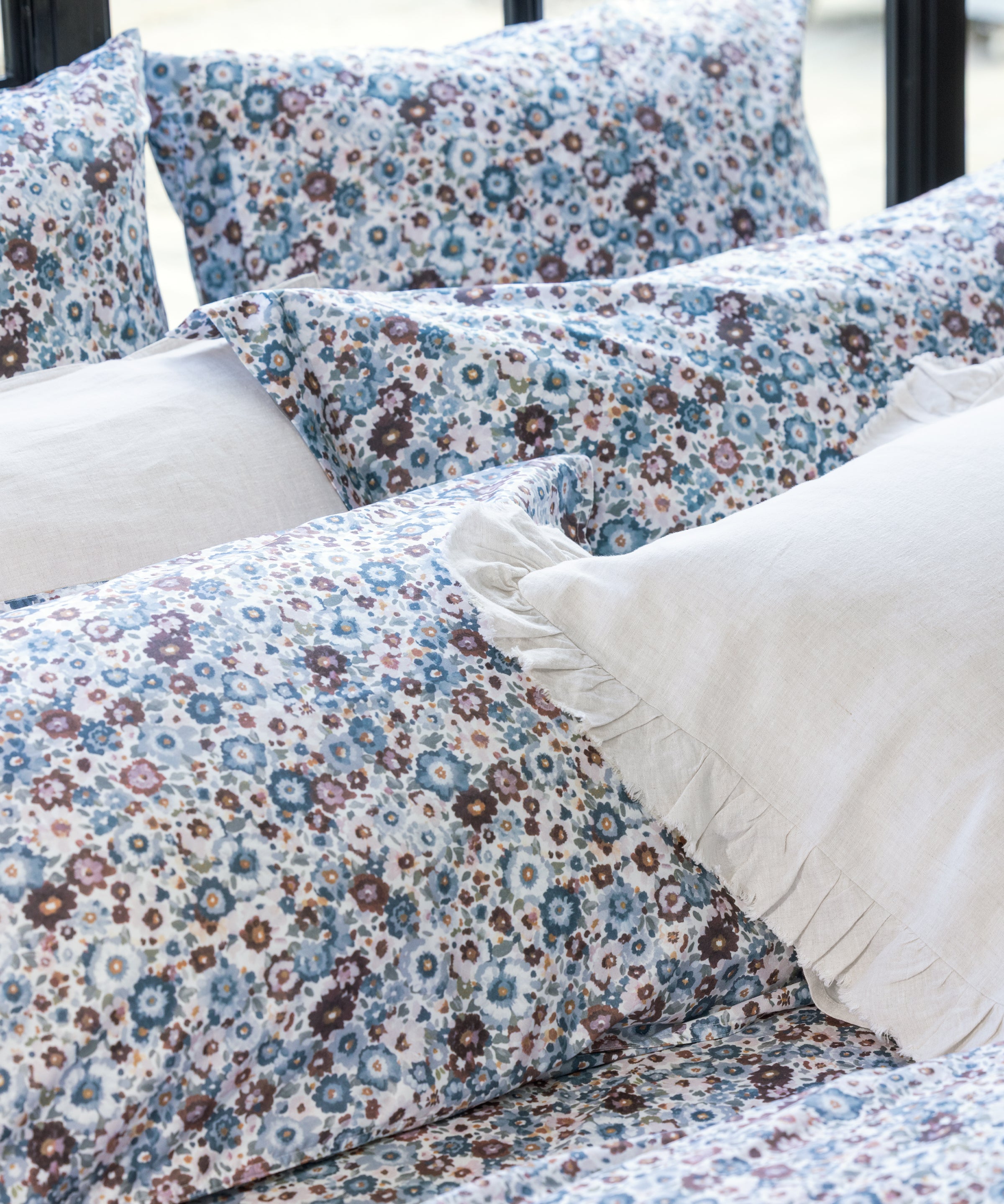 Zinnia Oxford Pillowcase Set | Floral-2