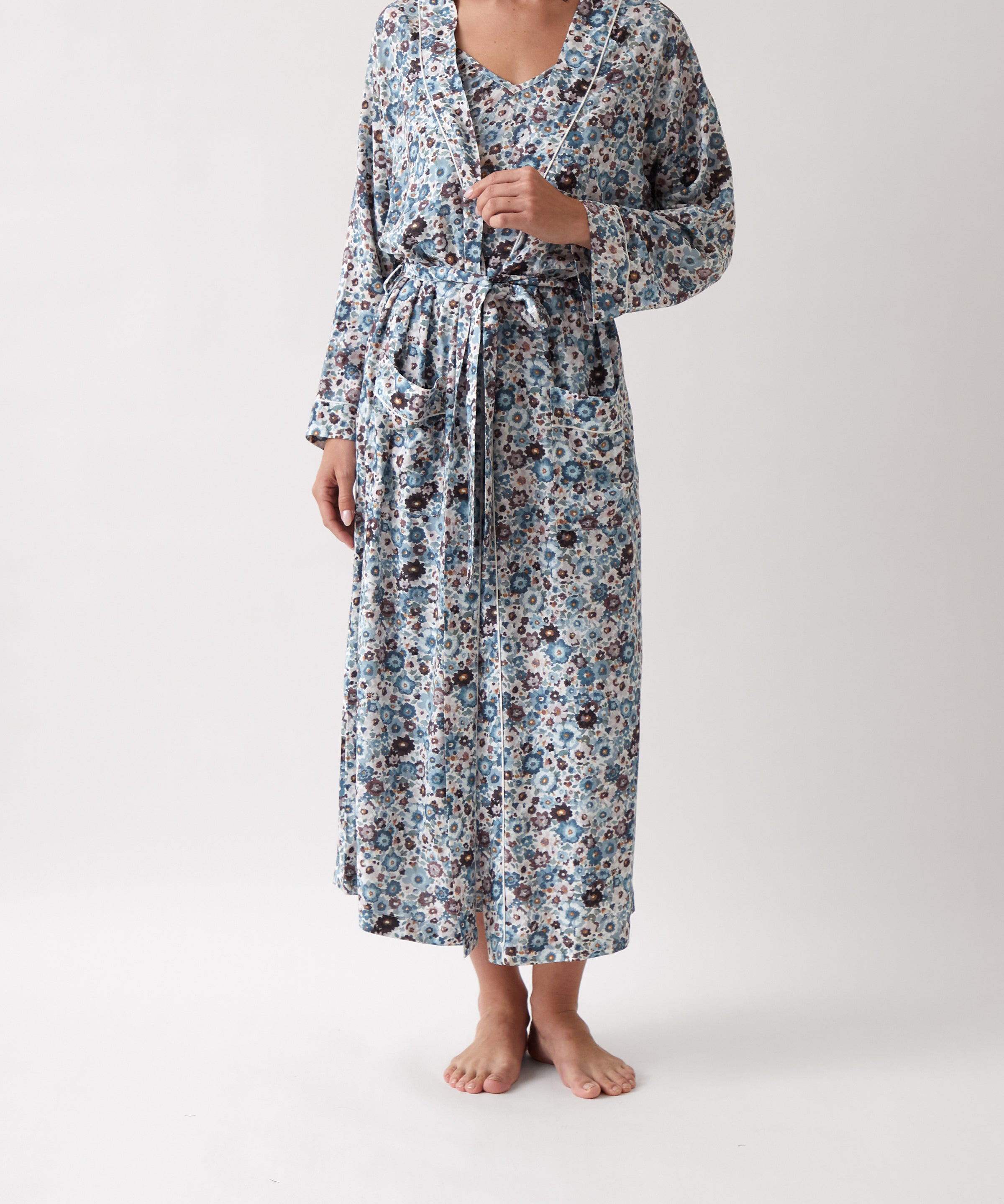 Zoe Full Length Robe | Floral-1
