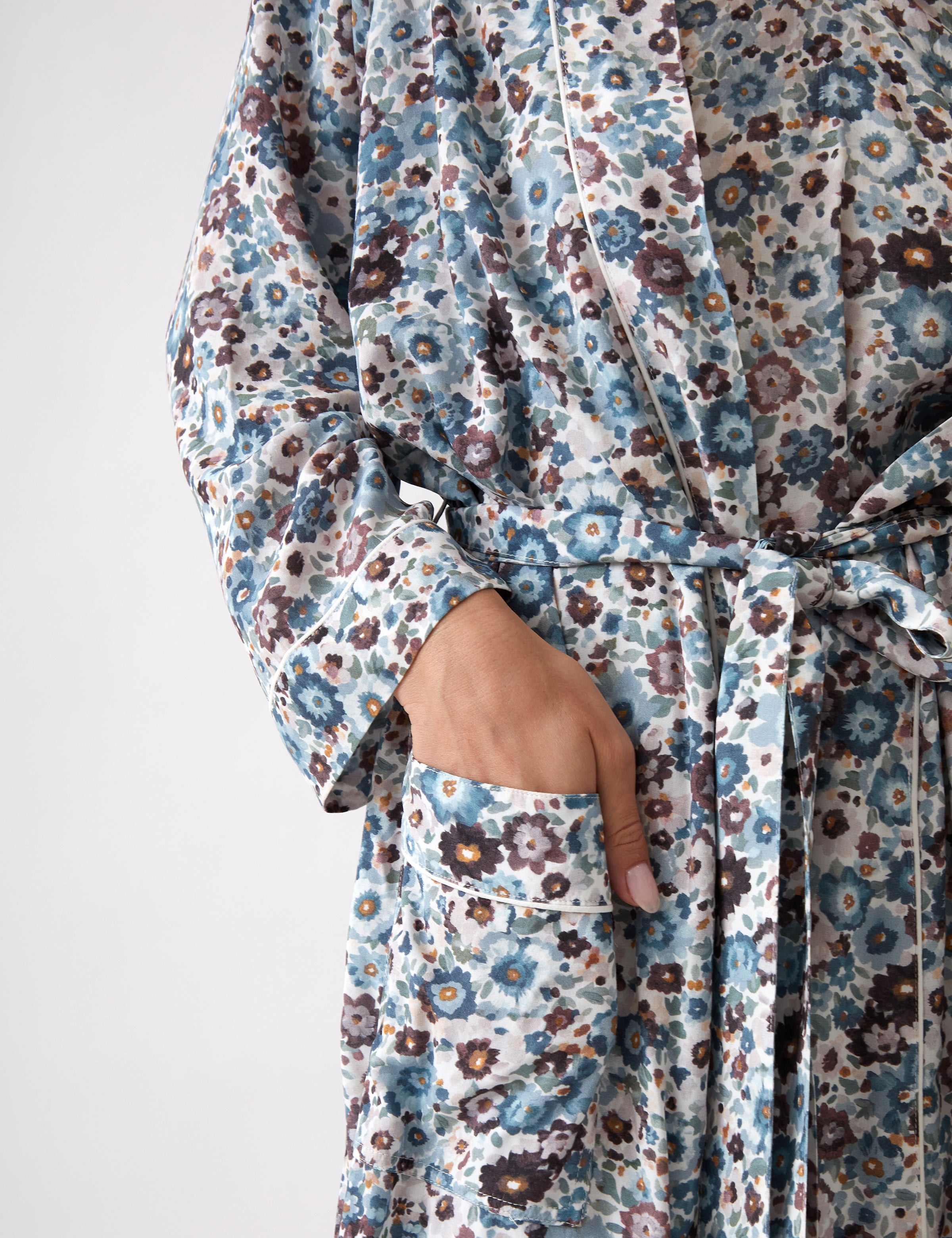 Zoe Full Length Robe | Floral-2