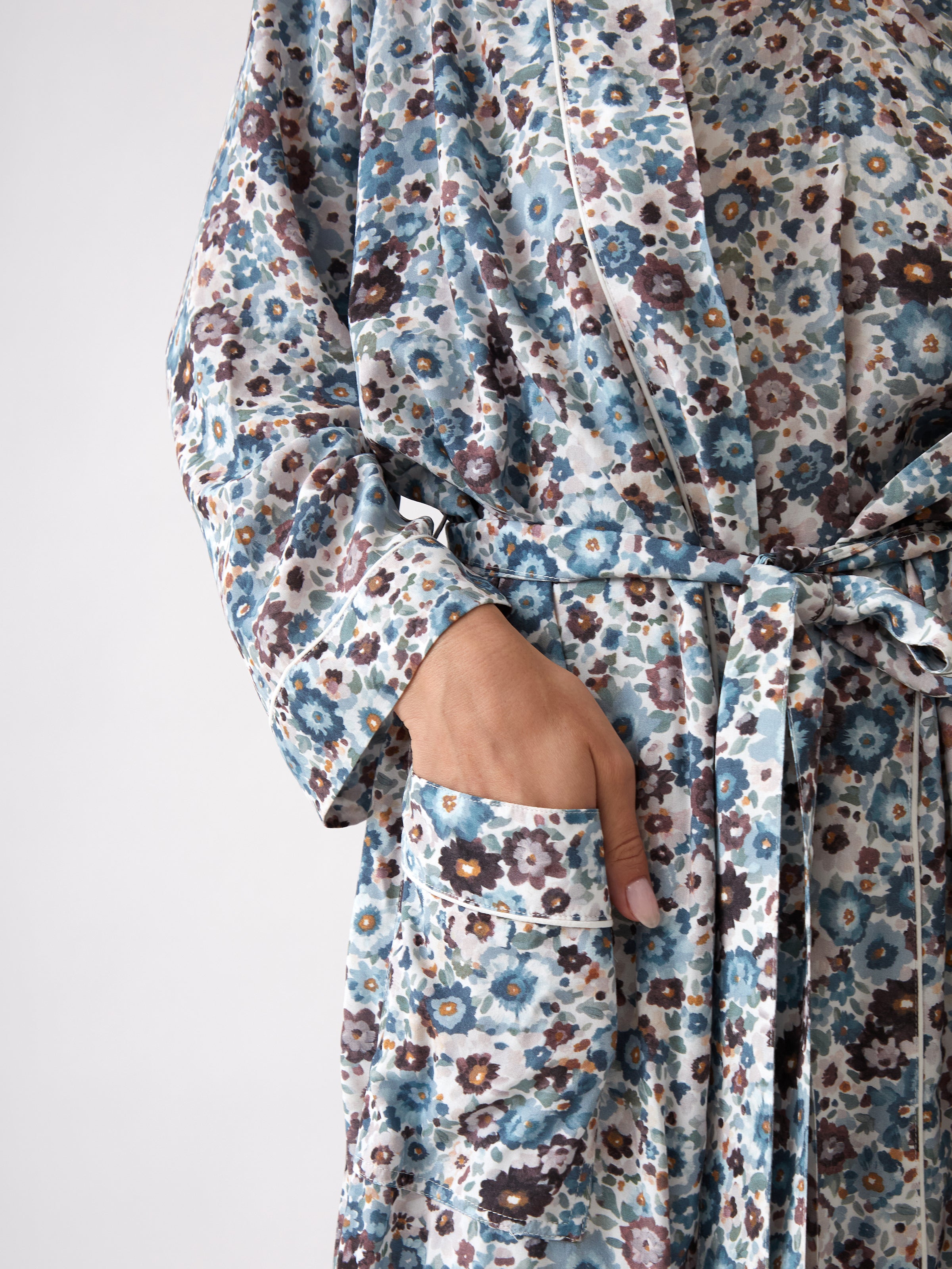 Zoe Full Length Robe | Floral-2
