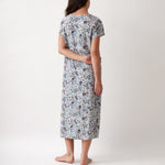Zoe Full Length Short Sleeve Nightie | Floral-4