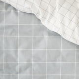 Cardrona Reversible Flannel Duvet Set | Blue White Check4