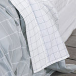 Cardrona Reversible Flannel Duvet Set | Blue White Check5