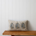 Folklore Embroidered Rectangle Cushion Cover | Floral1
