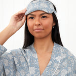 Kira Eye Mask | Blue Floral1